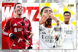 design stunning football flyer, football poster and football graphics