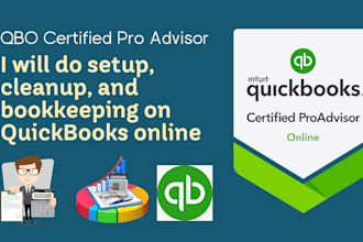 do setup, cleanup, and bookkeeping on quickbooks online