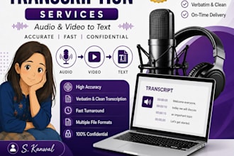 audio and video transcription for notes and interviews