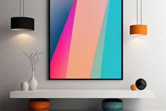 do minimalist abstract printable wall art design for espy