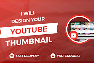 design amazing youtube thumbnail