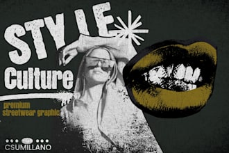 premium grunge halftone streetwear designs
