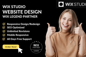 do wix website design or wix website redesign in wix studio