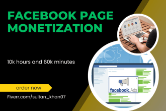 promote and organically complete facebook page monetization criteria