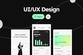 do UI UX design, website, dashboard, mobile app UI UX design