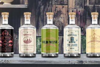do label,logo for brandy,whiskey,vodka,beverage,wine,tonic,gin,alcohol,rum,water
