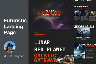 design ai product landing page using figma, website ui ux