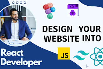 build modern react website with tailwind css