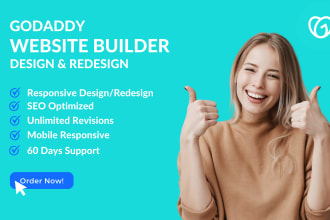 design or redesign a responsive godaddy website