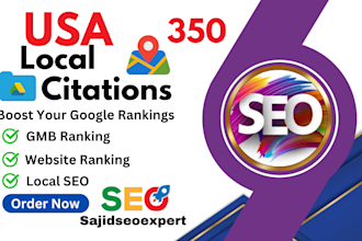 do 350 USA local citation and directory submission for local SEO