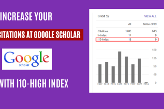 increase your citation at google scholar with i10 high index