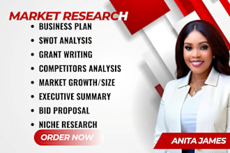 do market research business plan product swot competitor analysis grant writing