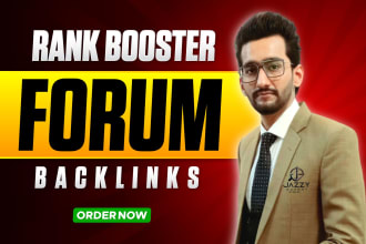 create high da forum backlinks and forum comment seo linkbuilding
