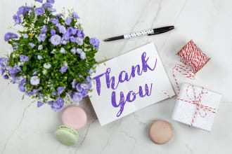 write a thank you letter