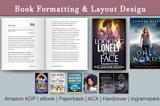 do amazon KDP book formatting book editing paperback or ebook formatting