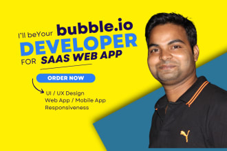 provide saas web app, marketplace, and mobile app on bubble