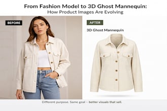 do ghost mannequin, neck joint and apparel photo editing professionally