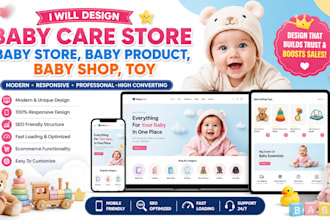 design baby care store, baby store, baby product, baby shop, toys