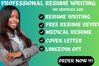 write professional resume, cover letter and medical resume