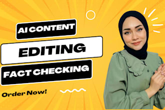edit, rewrite, fact check, and humanize ai content