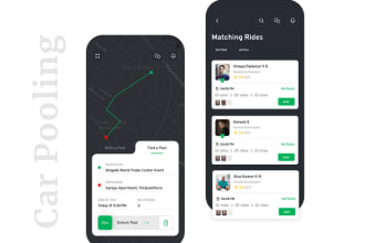 build carpooling app, car wash app, ridesharing app, taxi app, car rentage app