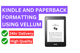 format your book into kindle and paperback using vellum