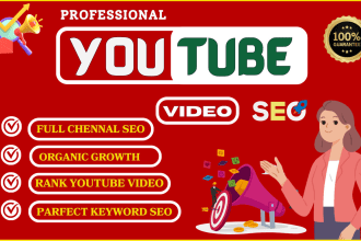 do youtube channel SEO and video optimization for top ranking on search result