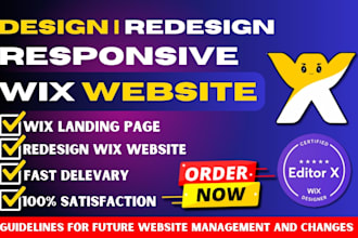 design wix website or revamp wix studio wix landing page wix ecommerce website