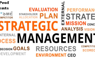 do strategic management, marketing research, and hrm tasks