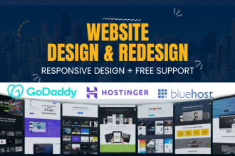 build ecommerce wordpress website on bluehost godaddy hostinger ionos