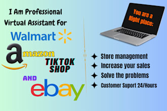 be your VA for walmart wfs and 2step drop shipping
