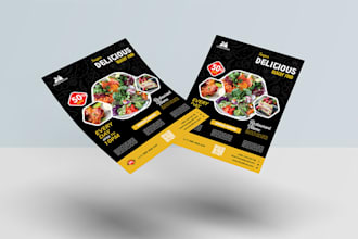 make advertising flyer, event flyer, professional business flyer, and brochure