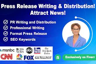 write and distribute a press release