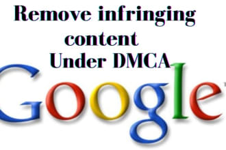 remove leaked infringing stolen content from google search results under dmca