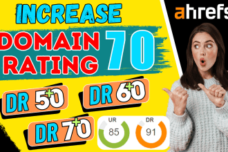 increase ahref domain rating dr 70 with expert SEO backlinks