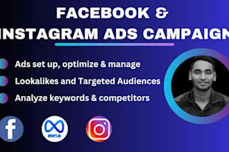 set up and optimize facebook ads campaigns and instagram ads