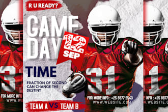design your sports flyer or poster