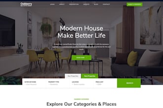 a real estate investor landing page or website