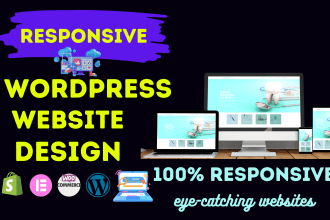 develop modern responsive wordpress website design and wordpress redesign