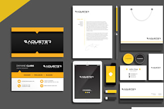 design stationery brand and letterhead brand identity