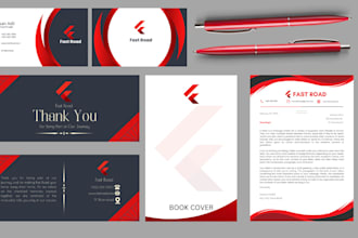 design business card, classy stationary item and letterhead