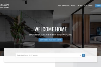 design custom real estate website with idx integration
