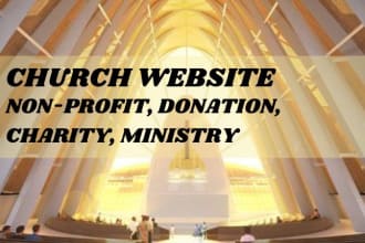 design church nonprofit, donation, charity, ministry website