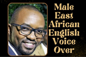 record an east african english voice over