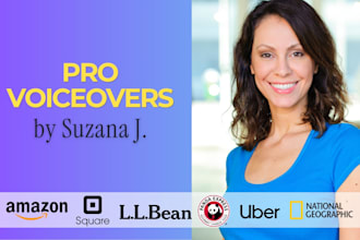 be your professional american female voice actor