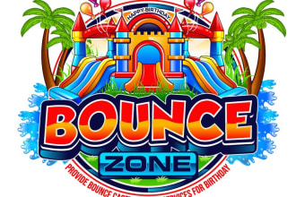design luxury bounce house logo for you company