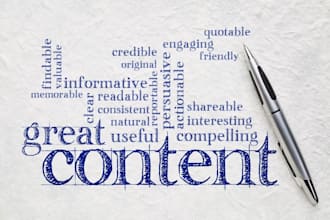 write you a blog post for your website and newsletter if you need