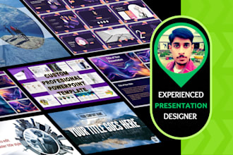 design powerpoint presentation of your lectures, pitch deck