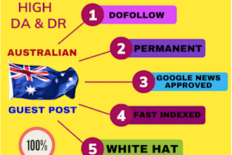 do australia com au links, monthly SEO service, backlinks, guest post