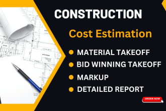 do material take off , construction estimate for contractors